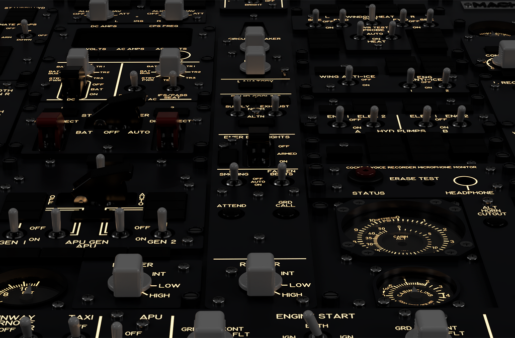 Mach .737 Overhead Panel