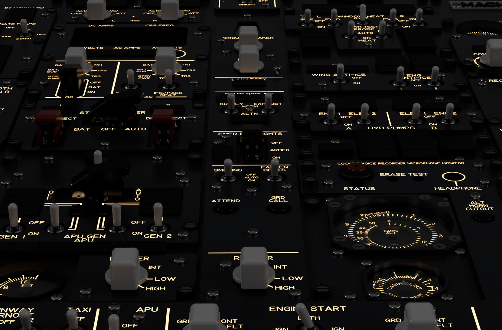 Mach .737 Overhead Panel