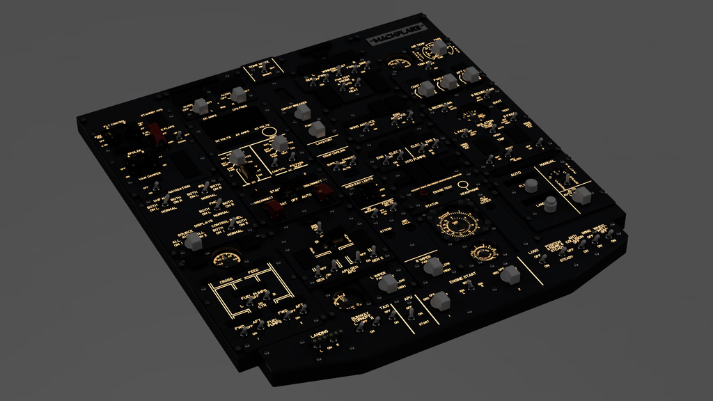 Mach .737 Overhead Panel