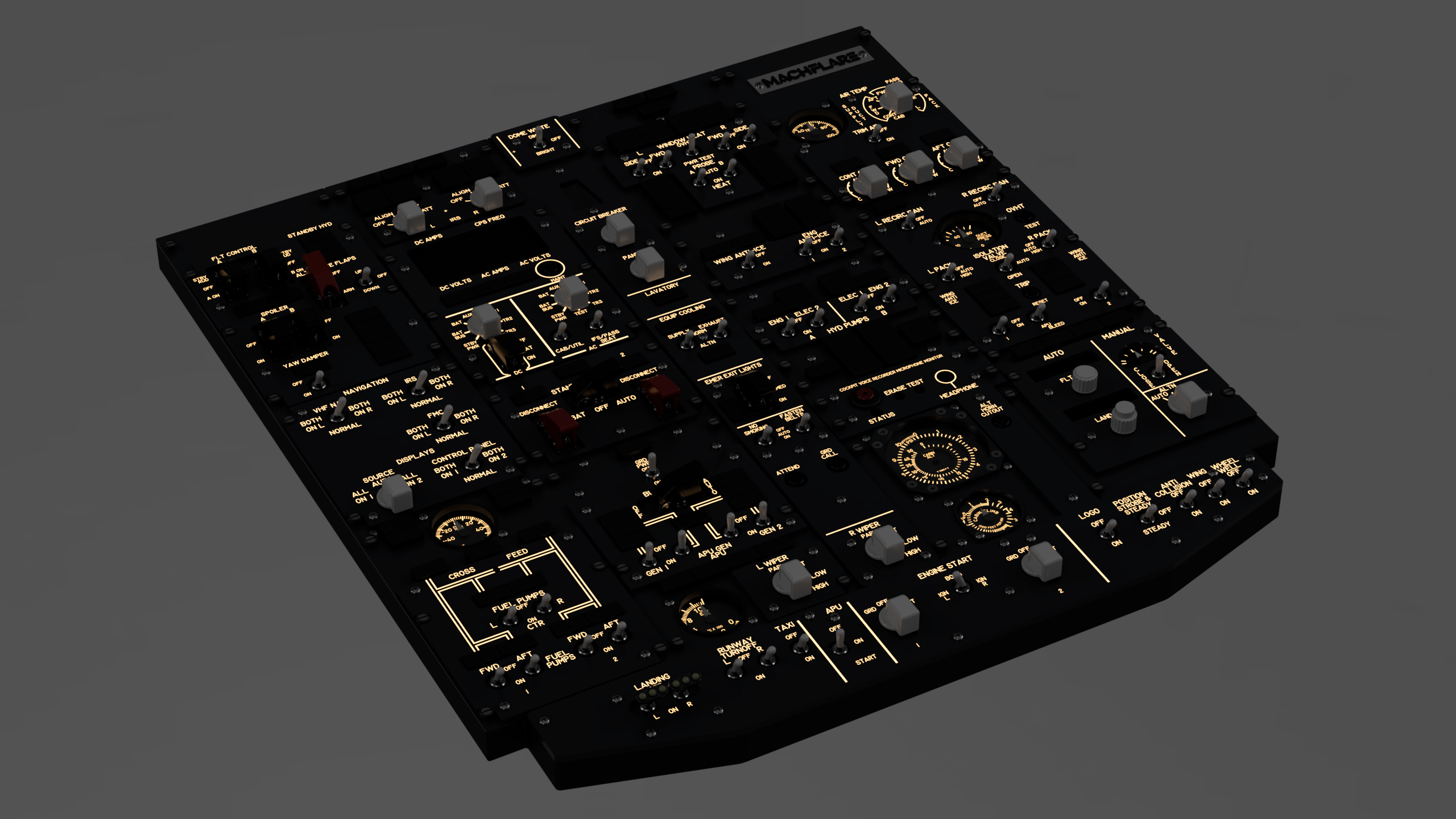 Mach .737 Overhead Panel