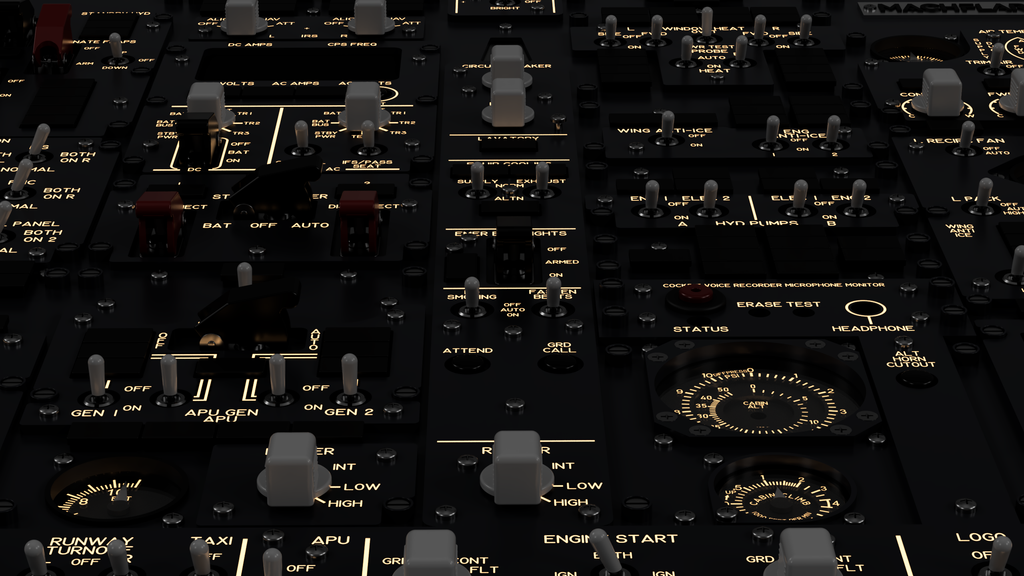Mach .737 Overhead Panel