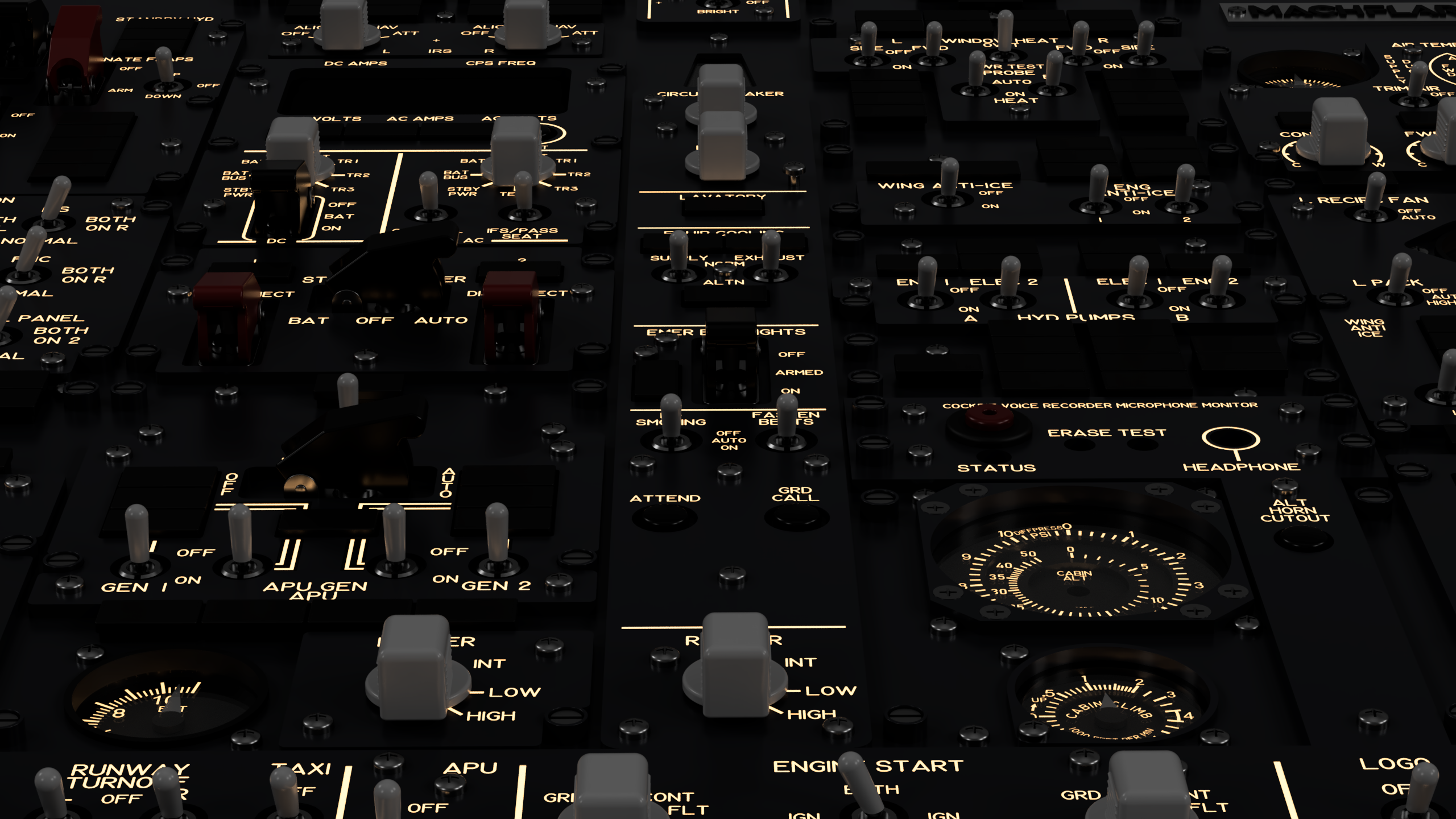 Mach .737 Overhead Panel