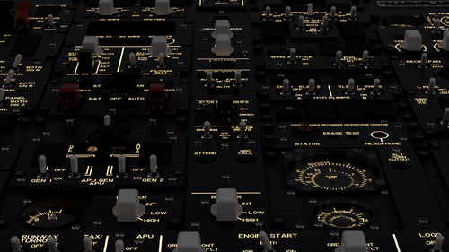 Mach .737 Overhead Panel